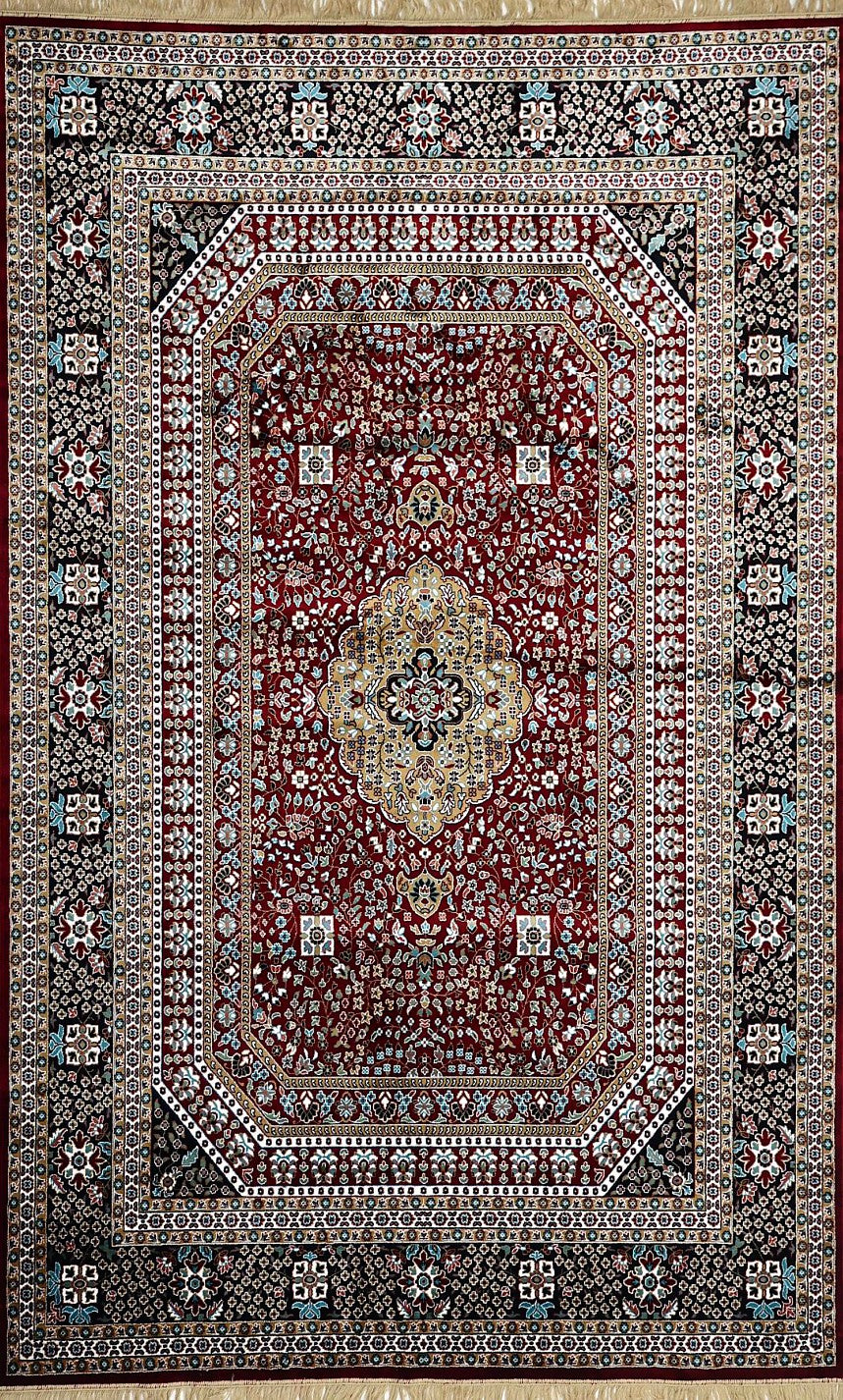 Red Royal Medallion Royal Area Rug, flat view