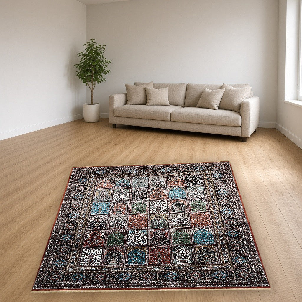 Rust Niche Gallery Royal Area Rug in a living room