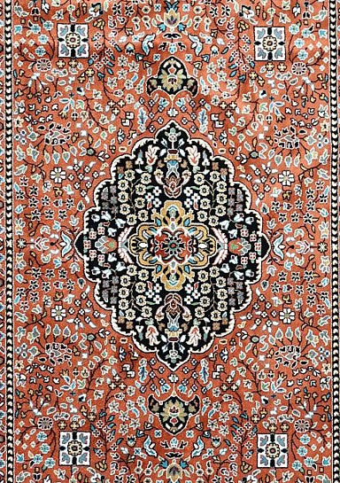 Rust Royal Medallion Royal Area Rug pattern detail