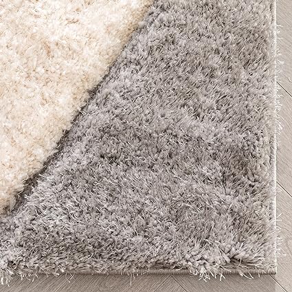 Mustard Band Shaggy Rug