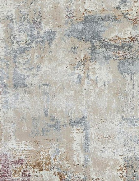 Blush Lavender Wash Abstract Area Rug pattern detail