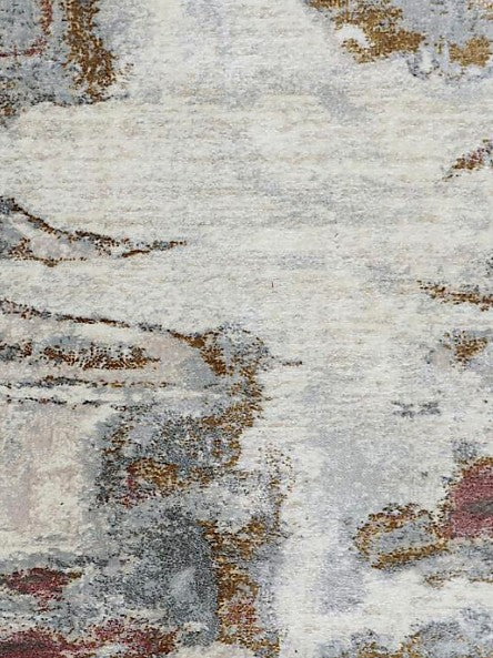 Burgundy Patina Abstract Area Rug pattern detail