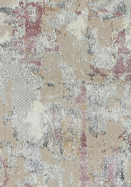 Dusty Rose Wash Abstract Area Rug pattern detail
