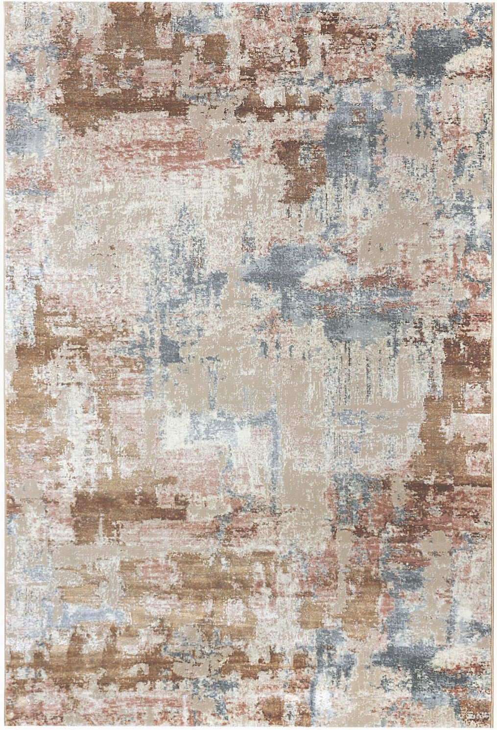 Sandstone Wash Abstract Area Rug, flat view