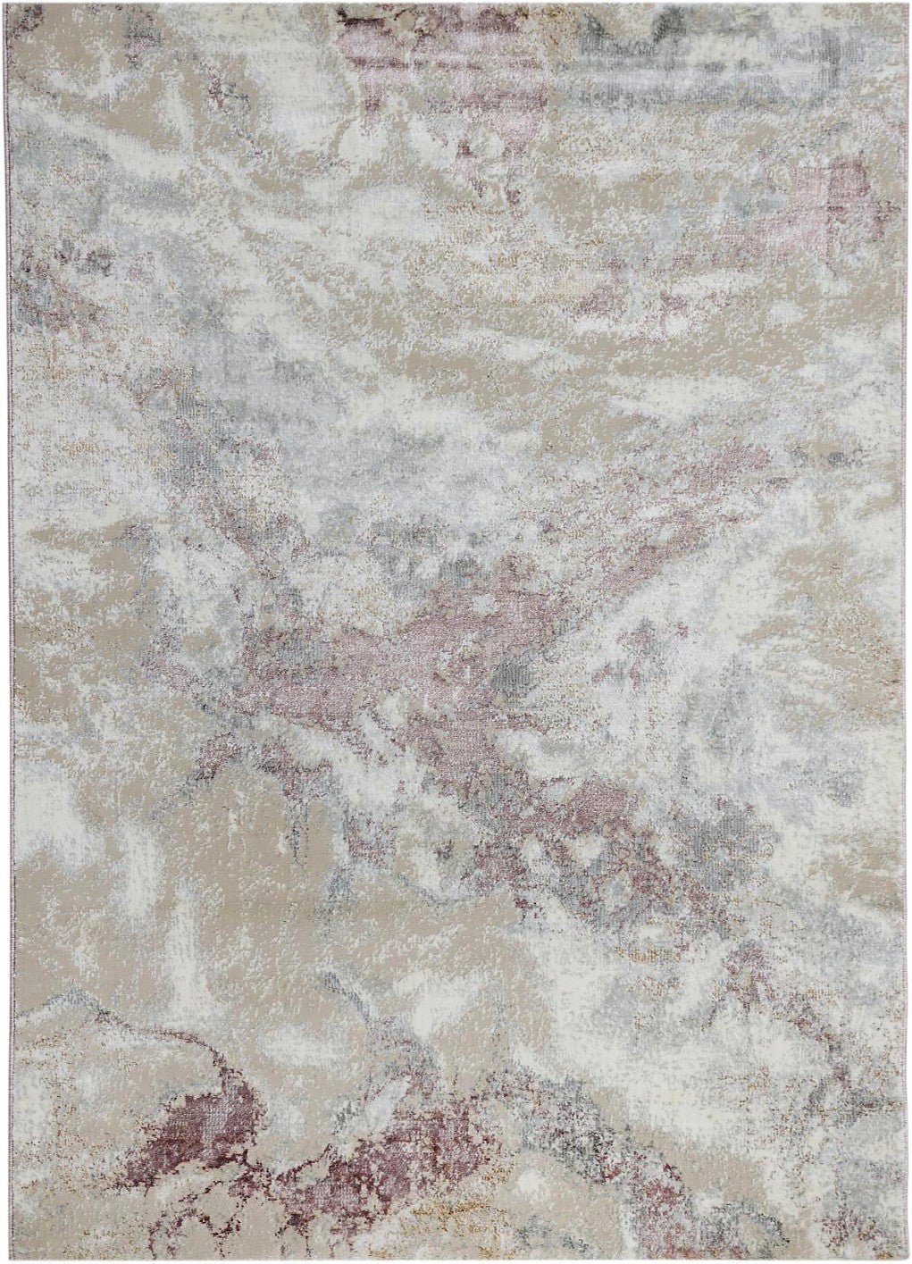 Soft Mist Abstract Area Rug, flat view