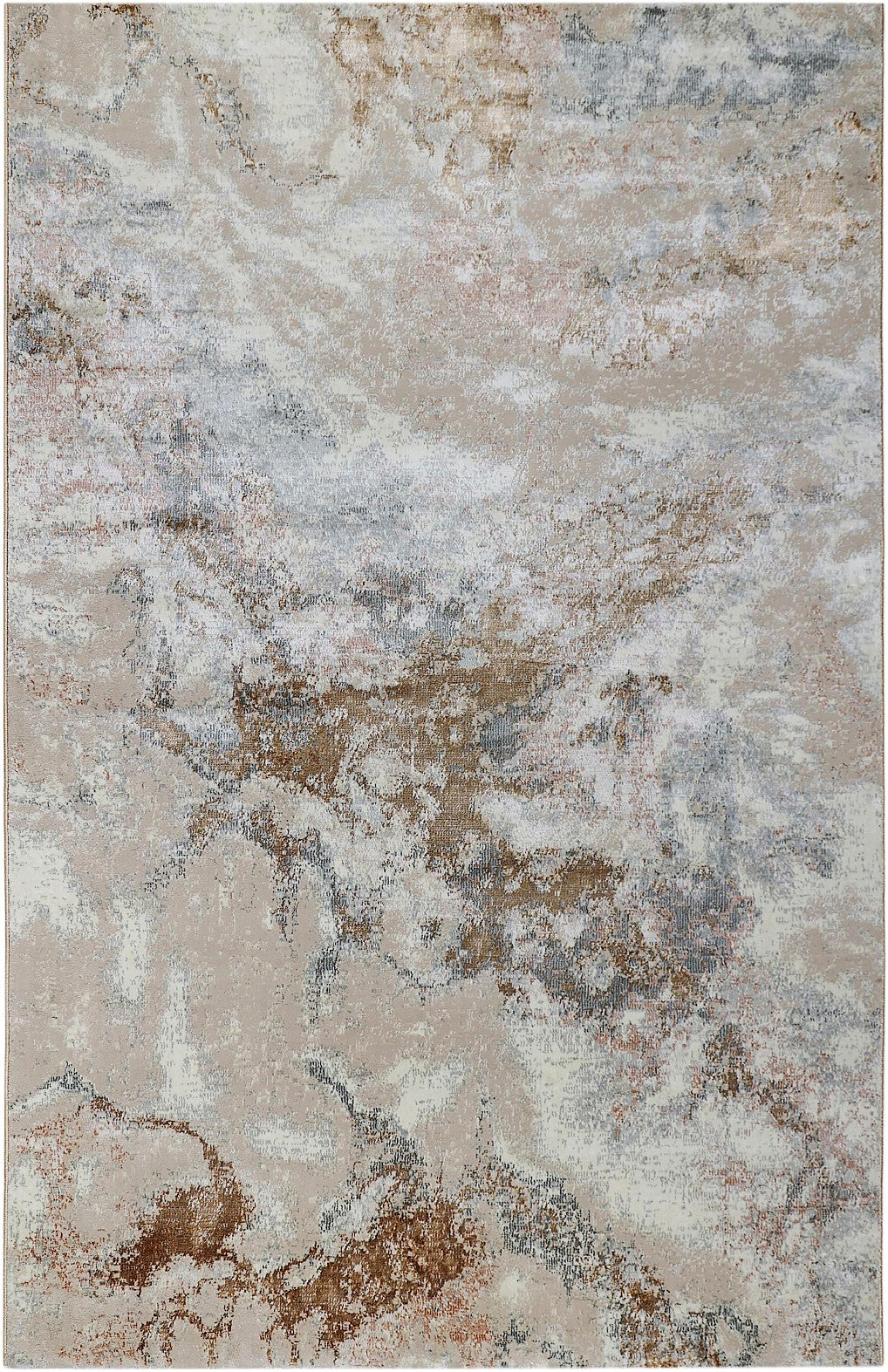 Travertine Vein Abstract Area Rug, flat view