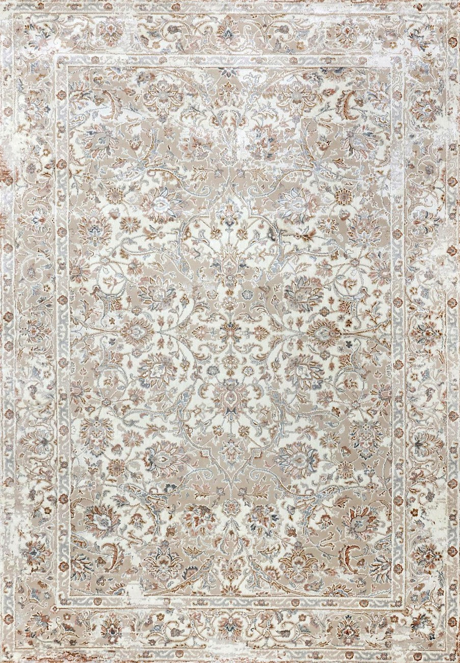 Garden Vine Vintage Area Rug, flat view