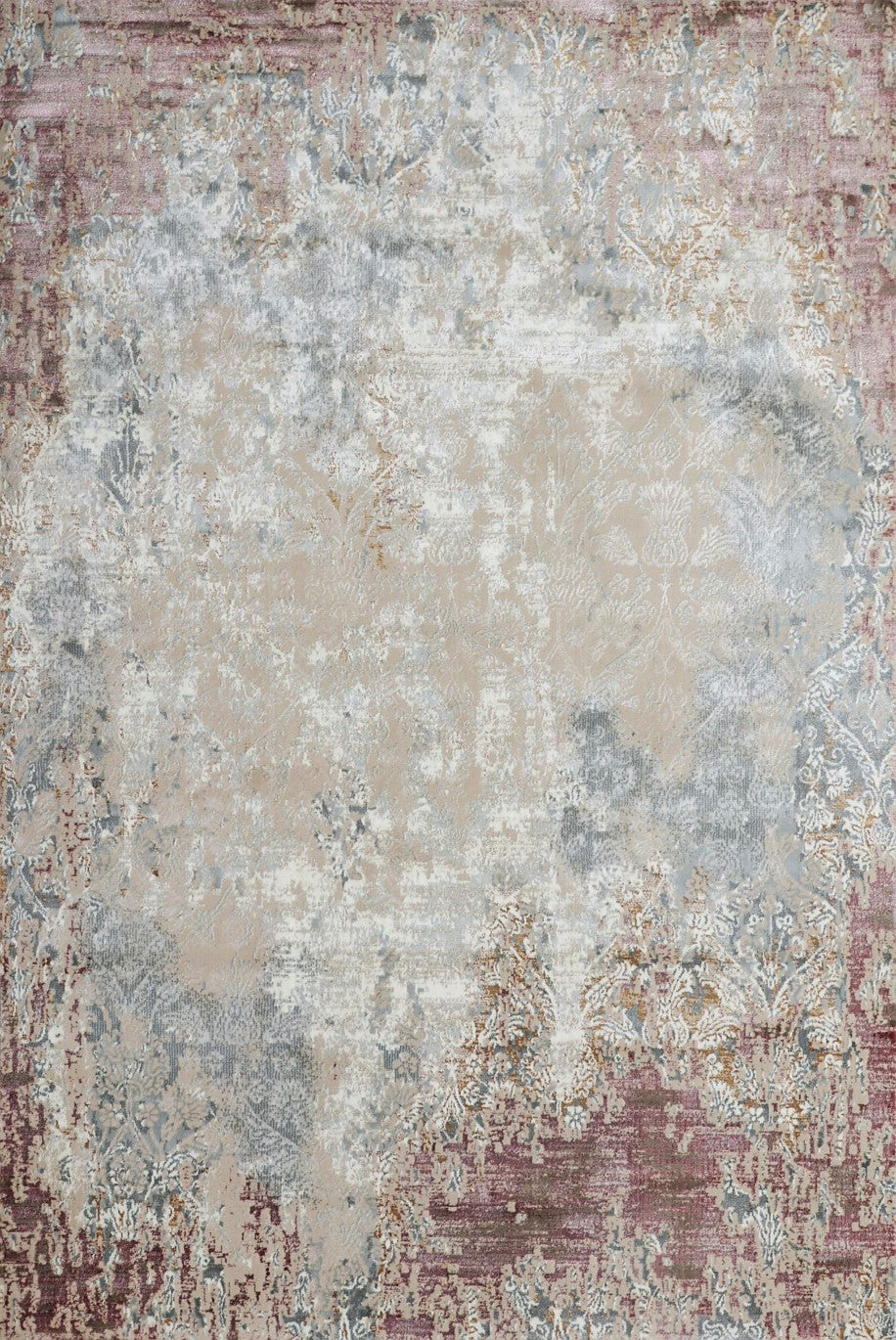 Rust Cloud Vintage Area Rug, flat view
