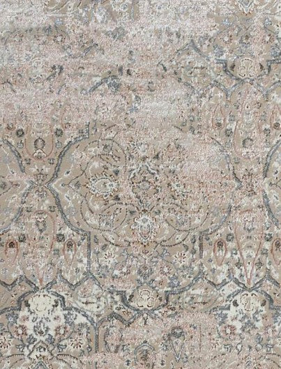 Taupe Stripe Vintage Area Rug pattern detail